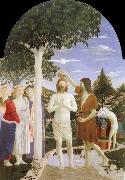 Piero della Francesca Baptism of Christ oil on canvas